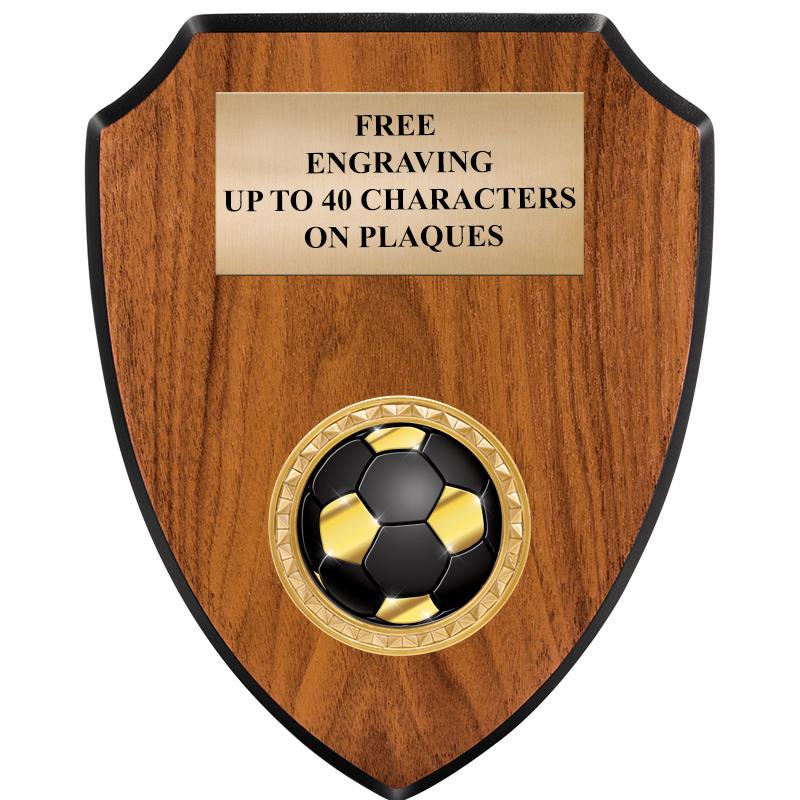 6"X7.5" WOOD SHIELD INSERT PLQ