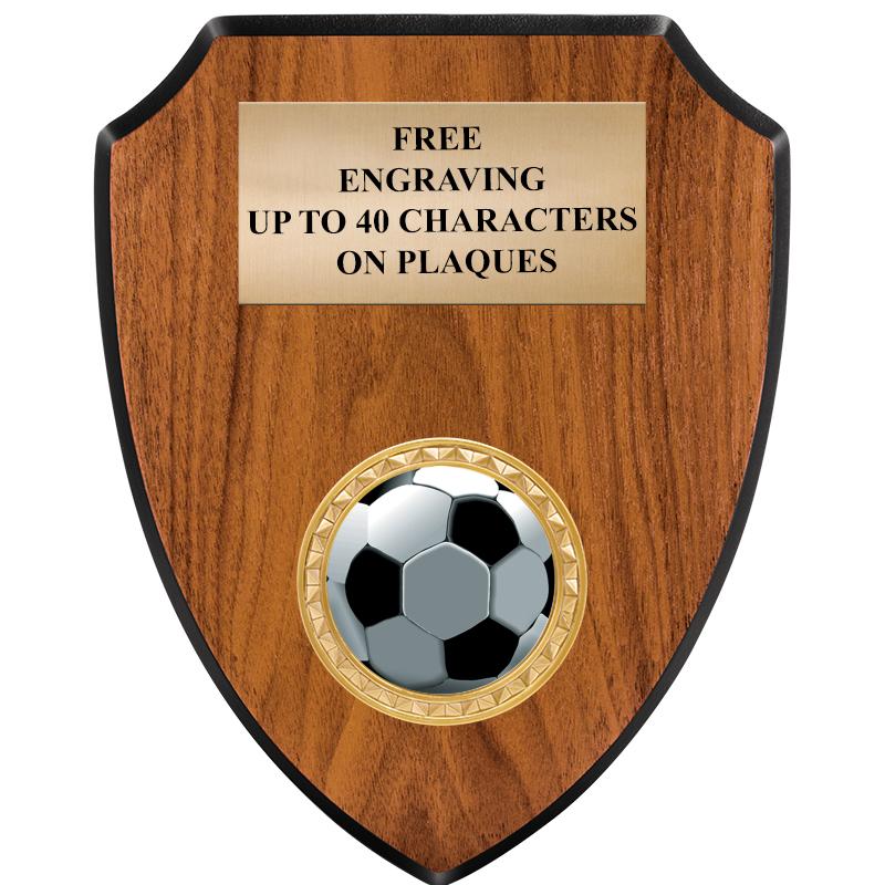 6"X7.5" WOOD SHIELD INSERT PLQ