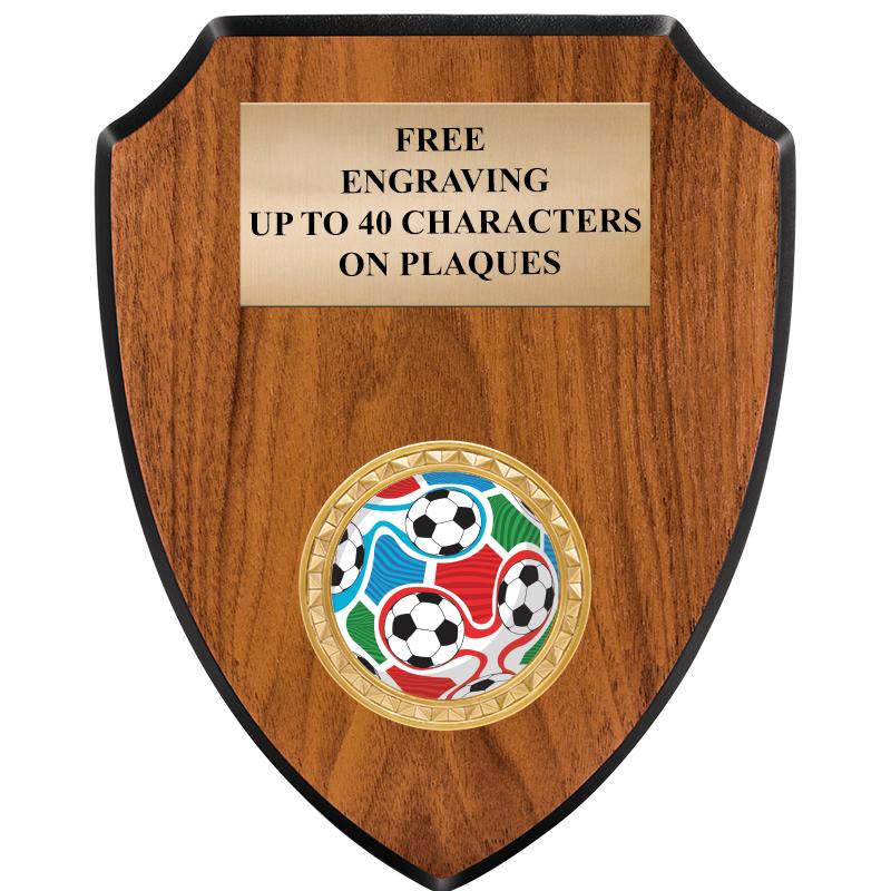 6"X7.5" WOOD SHIELD INSERT PLQ