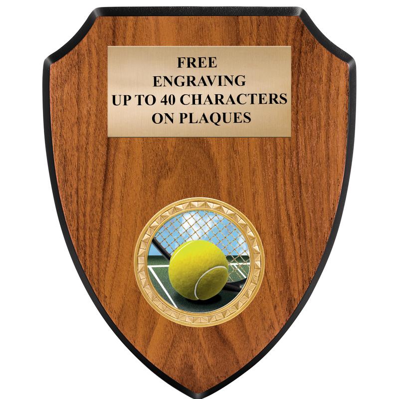6"X7.5" WOOD SHIELD INSERT PLQ