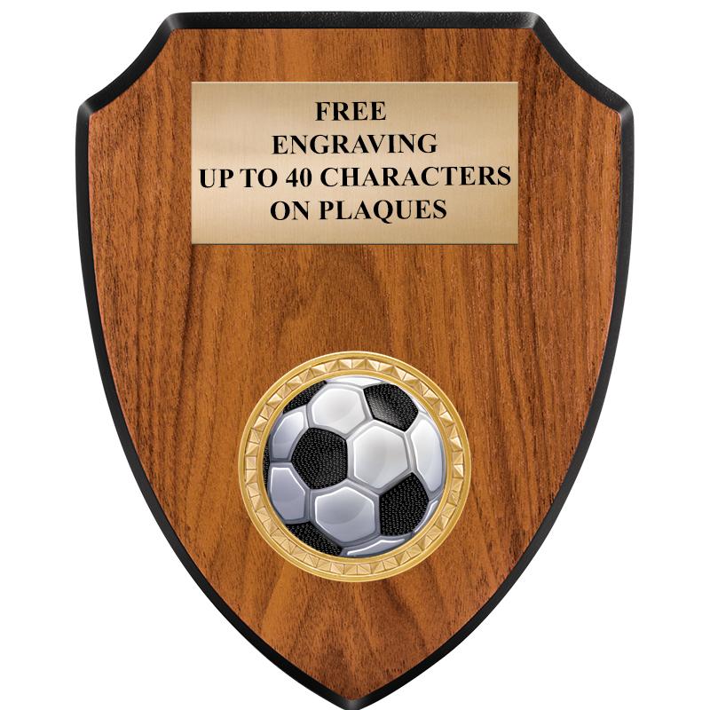 6"X7.5" WOOD SHIELD INSERT PLQ