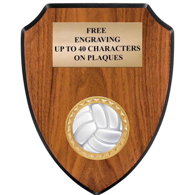 6"X7.5" WOOD SHIELD INSERT PLQ