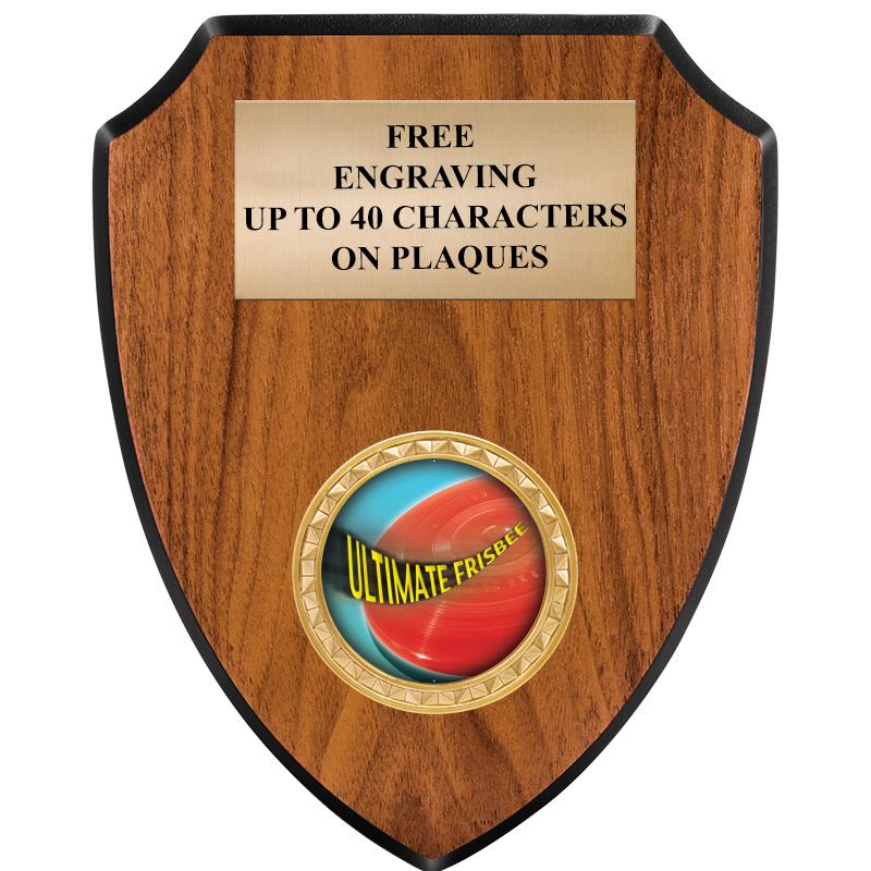 6"X7.5" WOOD SHIELD INSERT PLQ