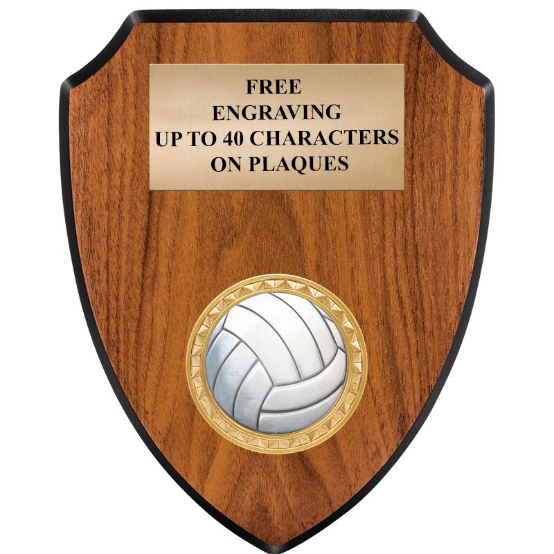 6"X7.5" WOOD SHIELD INSERT PLQ