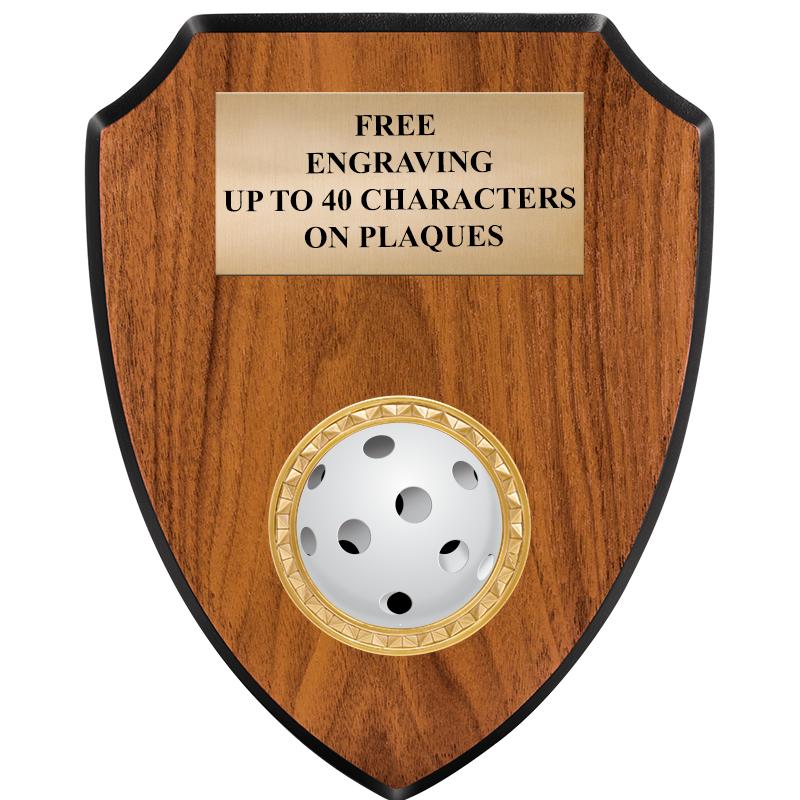 6"X7.5" WOOD SHIELD INSERT PLQ