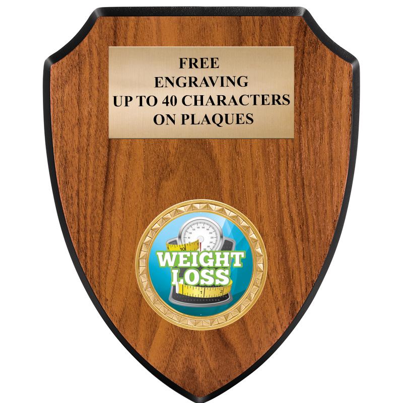 6"X7.5" WOOD SHIELD INSERT PLQ