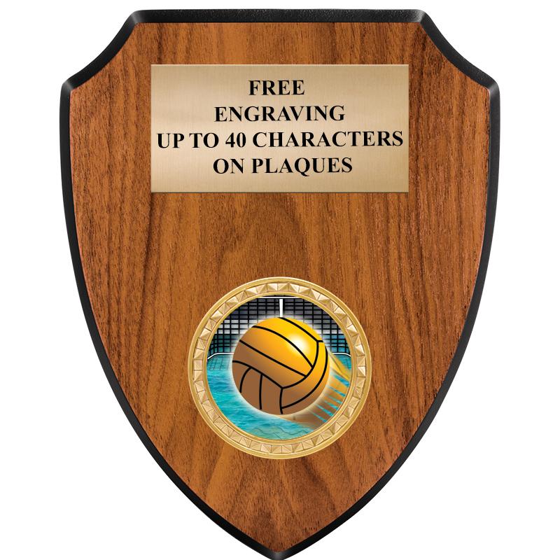 6"X7.5" WOOD SHIELD INSERT PLQ