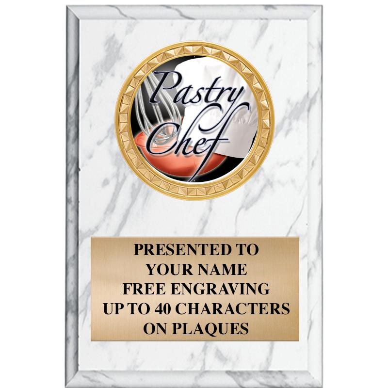 4" X 6" WHITE MBL INSERT PLQ