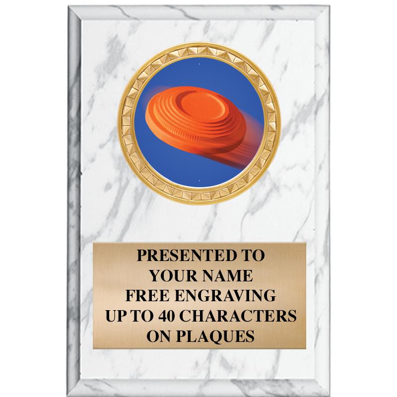 4" X 6" WHITE MBL INSERT PLQ