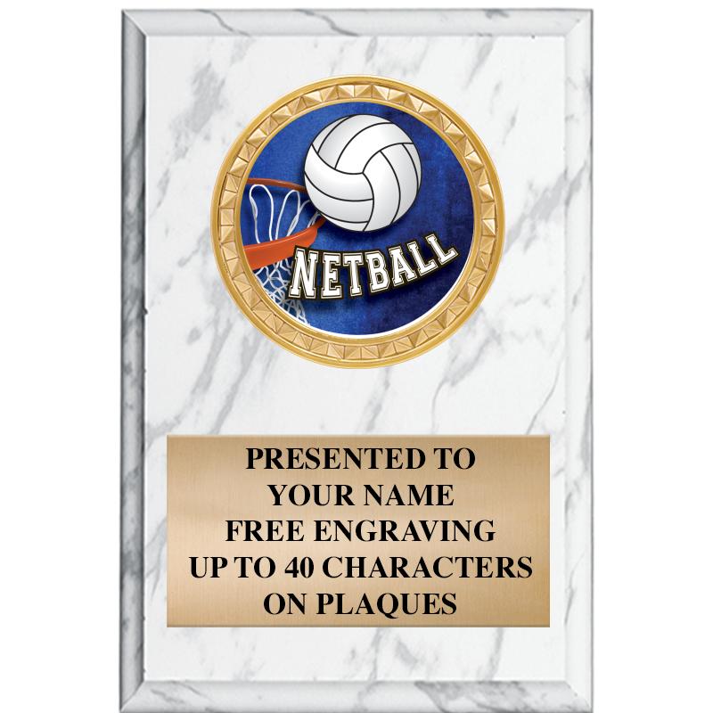 4" X 6" WHITE MBL INSERT PLQ