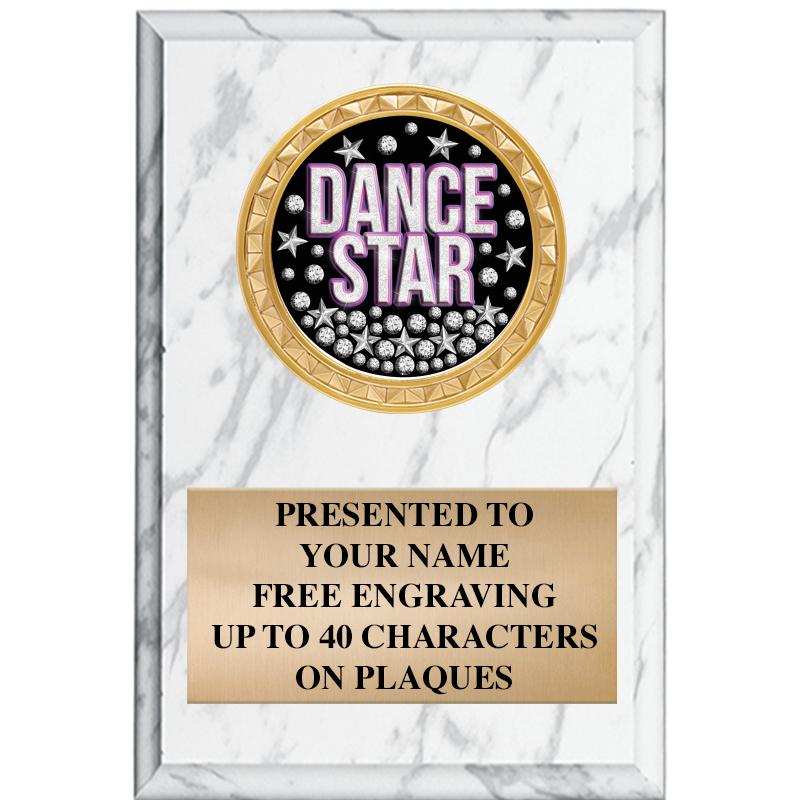 4" X 6" WHITE MBL INSERT PLQ