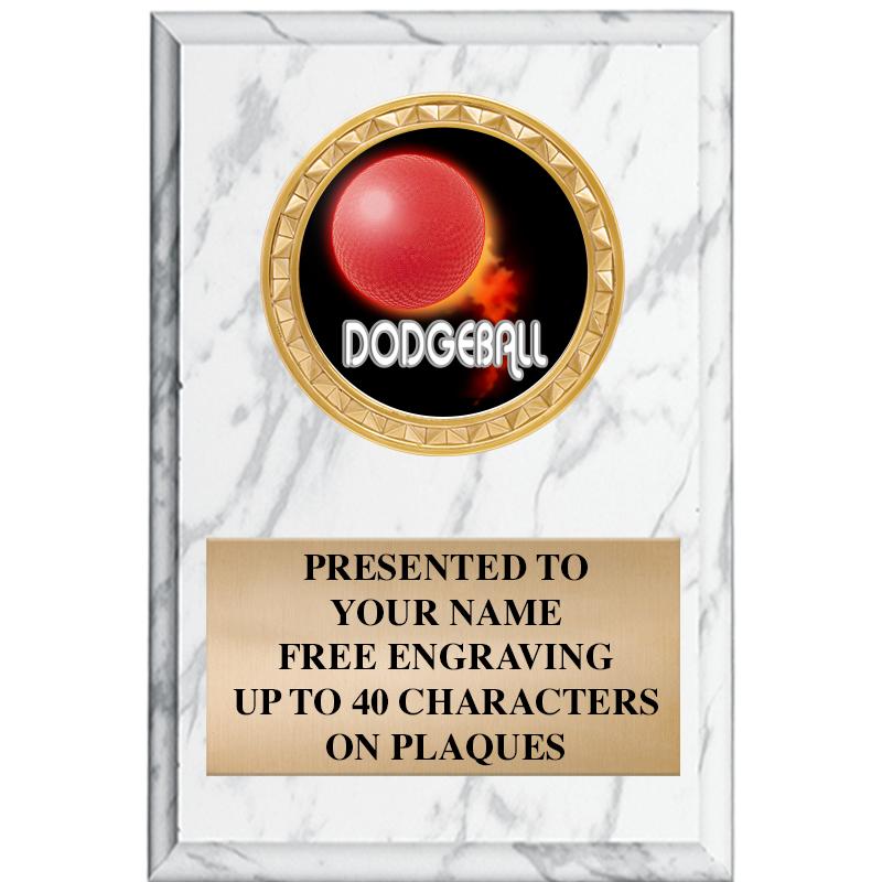 4" X 6" WHITE MBL INSERT PLQ