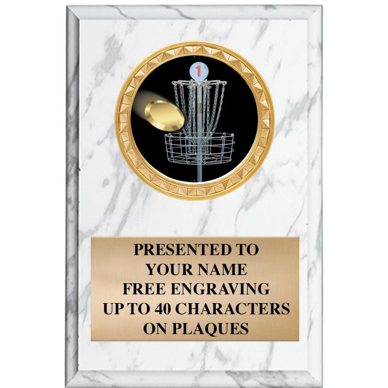 4" X 6" WHITE MBL INSERT PLQ