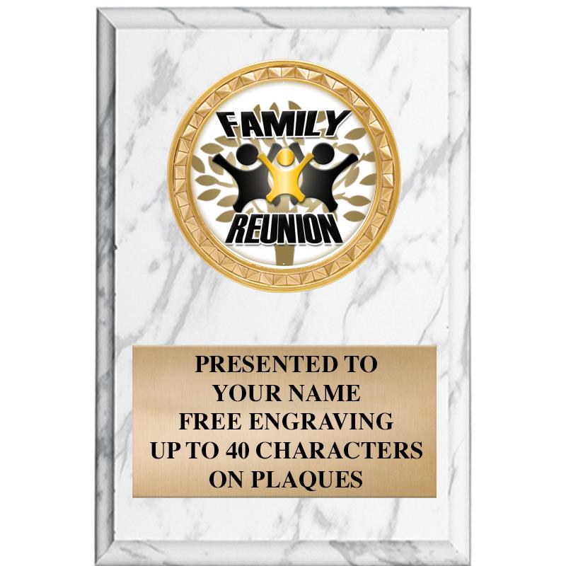 4" X 6" WHITE MBL INSERT PLQ