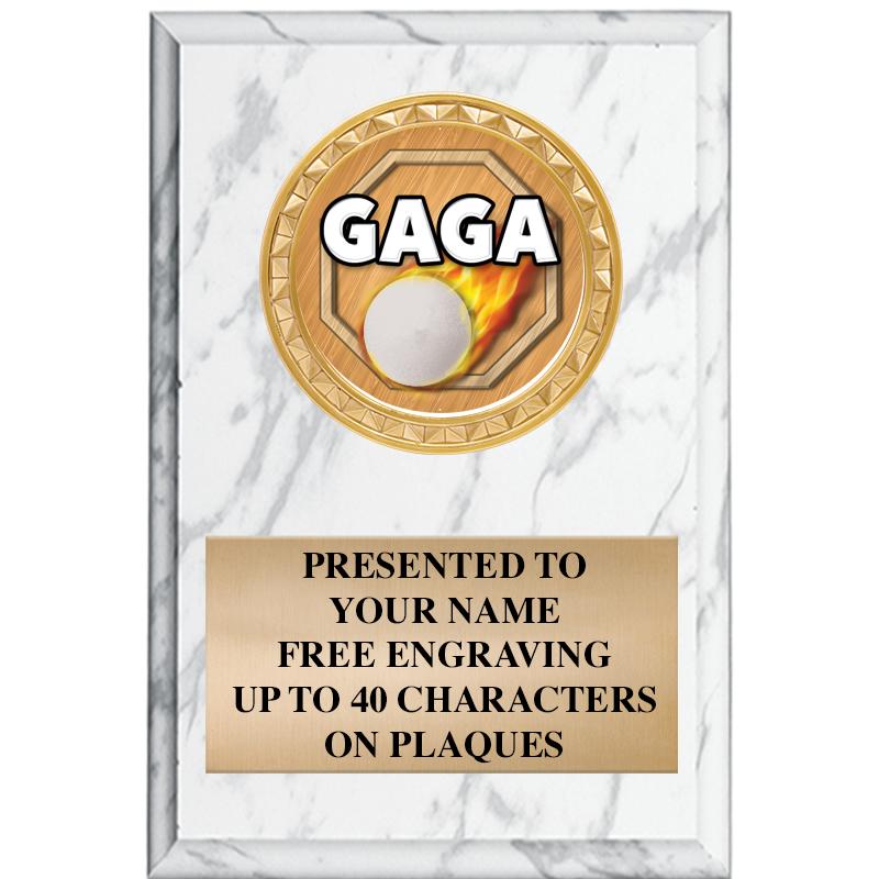 4" X 6" WHITE MBL INSERT PLQ