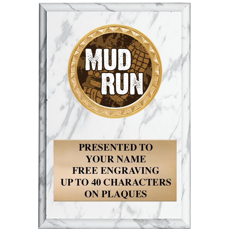 4" X 6" WHITE MBL INSERT PLQ