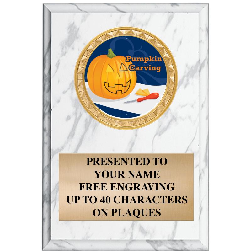 4" X 6" WHITE MBL INSERT PLQ