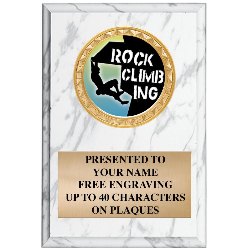 4" X 6" WHITE MBL INSERT PLQ