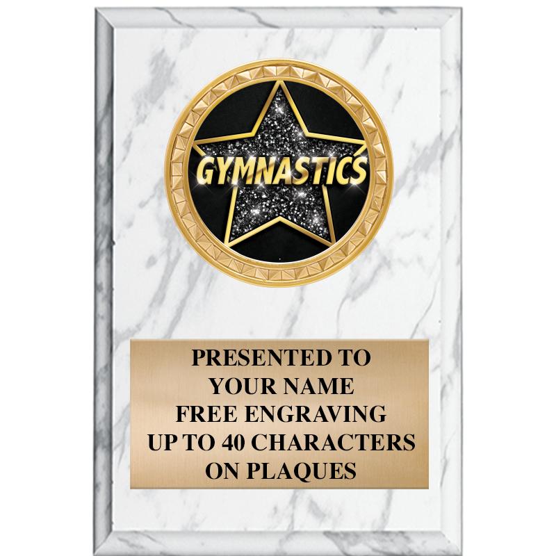 4" X 6" WHITE MBL INSERT PLQ