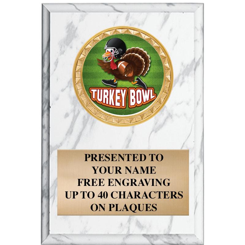 4" X 6" WHITE MBL INSERT PLQ