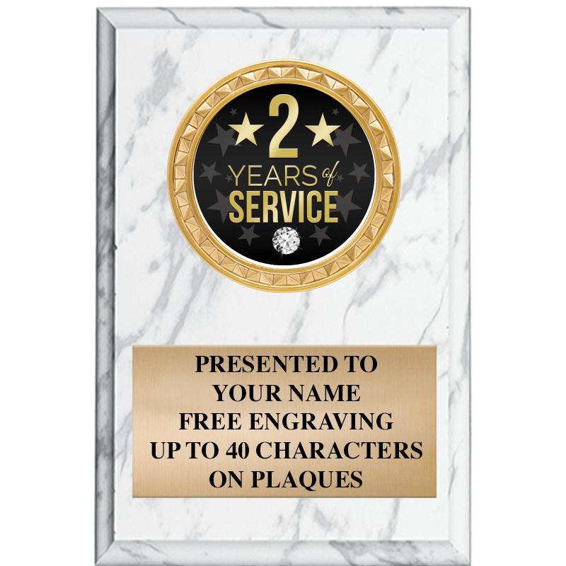 4" X 6" WHITE MBL INSERT PLQ