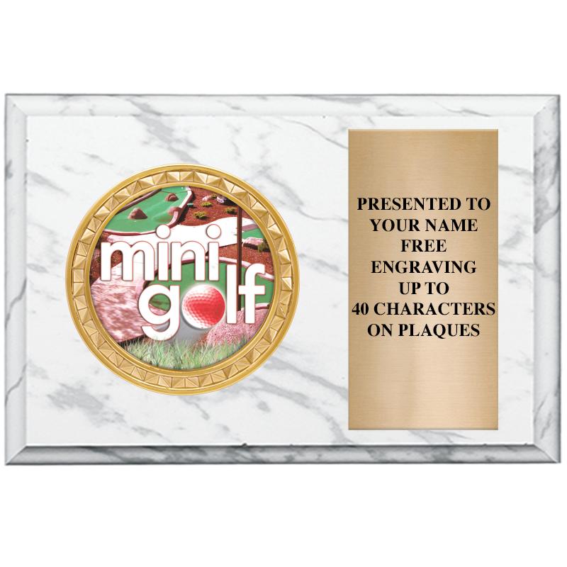 6" X 4" WHITE MBL INSERT PLQ