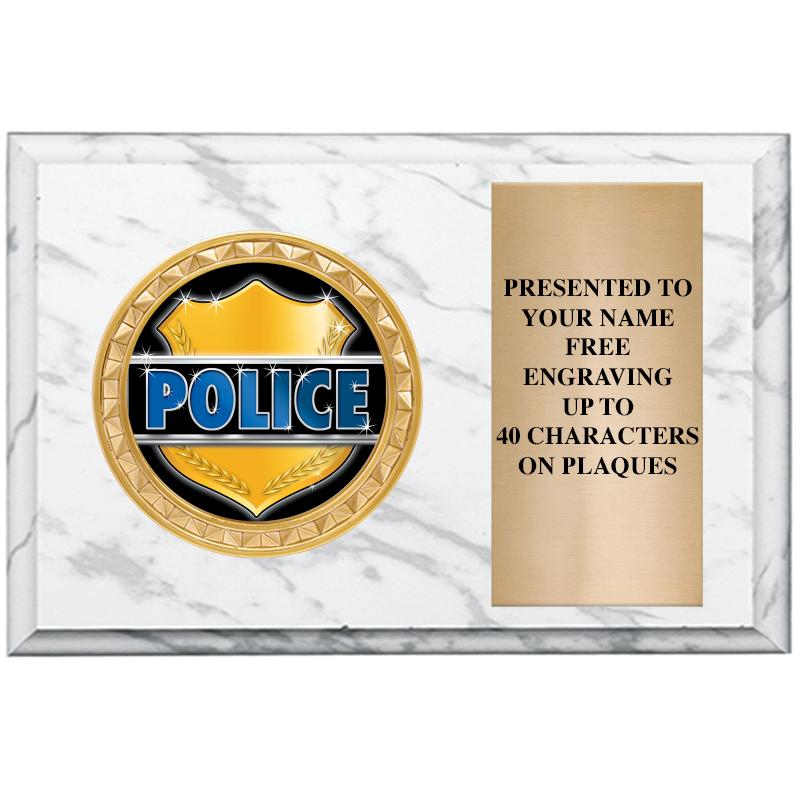 Police Plaques Crown Awards