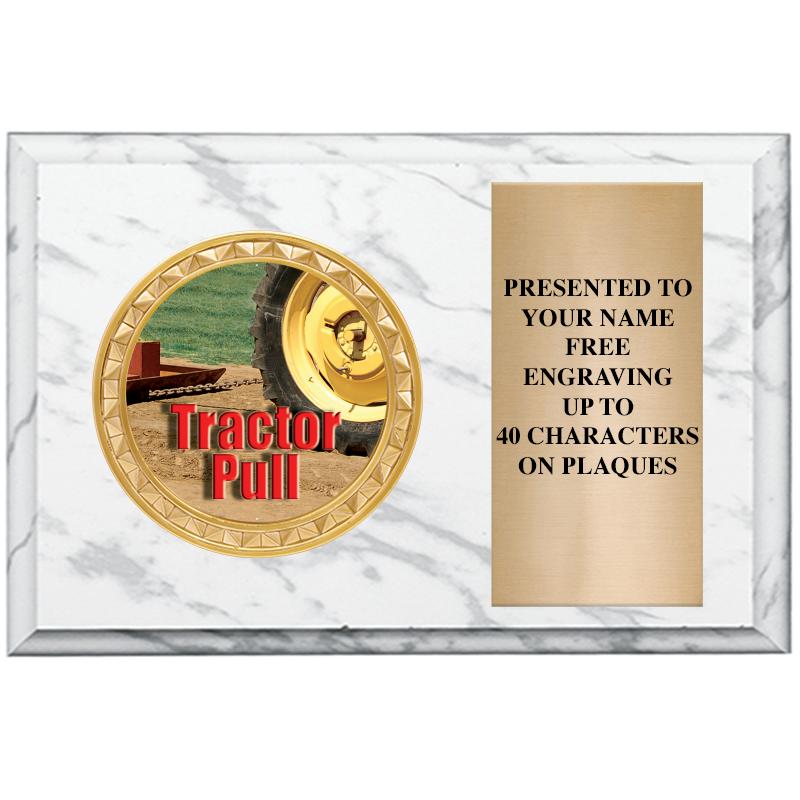 6" X 4" WHITE MBL INSERT PLQ