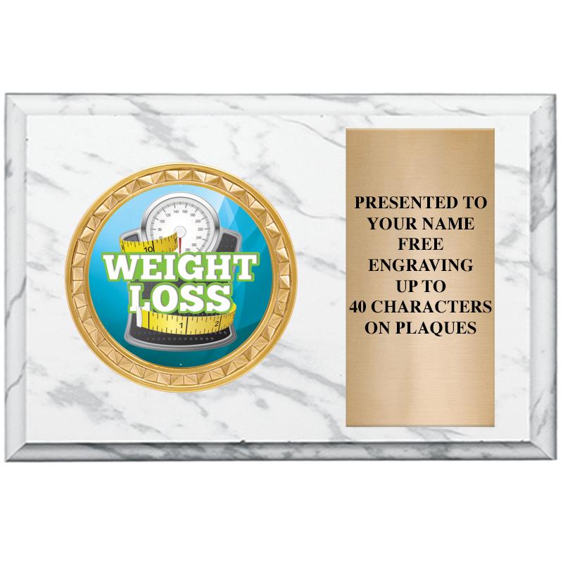 6" X 4" WHITE MBL INSERT PLQ