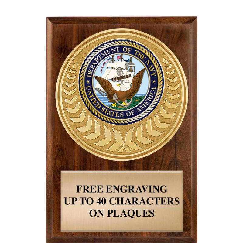 Military Plaques Crown Awards