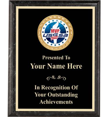 USSSA Executive Black Marbleized Plaques
