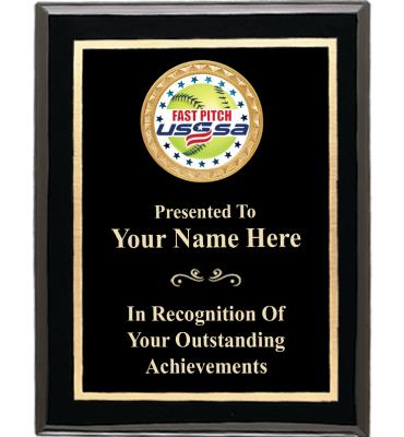 USSSA Executive Shiny Black Plaques