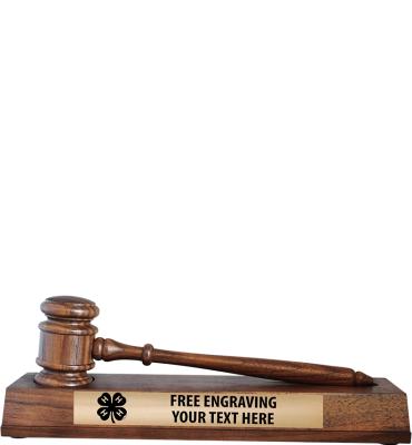 10" 4-H Gavel Set