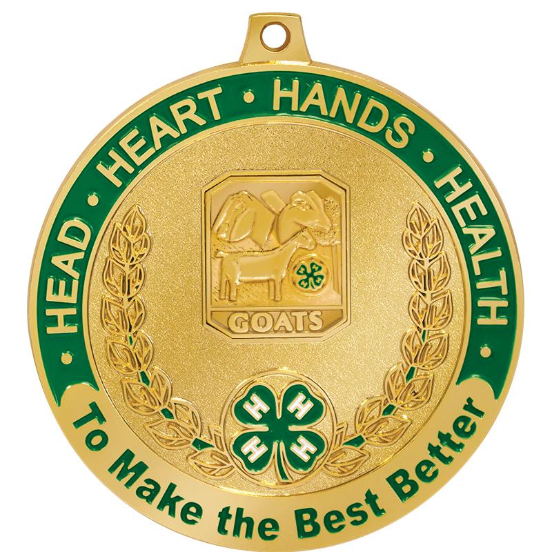 2 1/2"4H GOATS MDL-GR/WH RIB