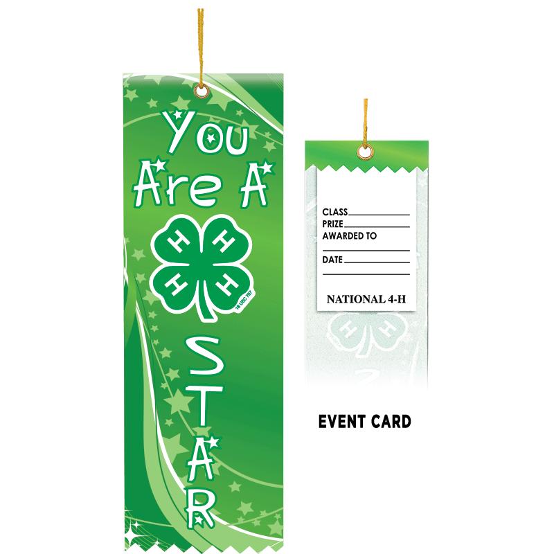 4-H YOU ARE A STAR RIBBON