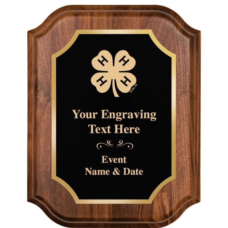 7"X9" 4H WALNUT LIFETIME PLQ