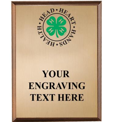 4-H Head Heart Hands Health Plaque
