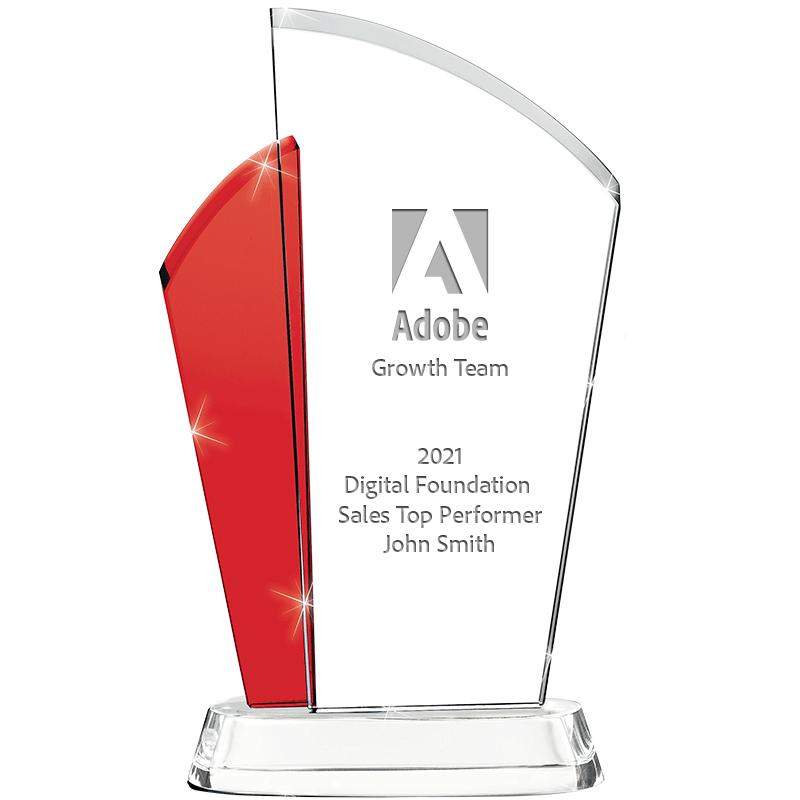 10" RUBY VIKING CRYSTAL