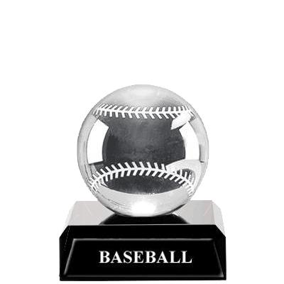 3" MINI CRYSTAL BASEBALL PED