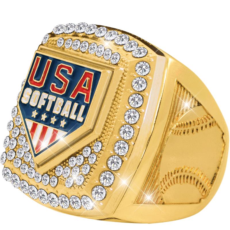 USA SOFTBALL DLX GLD RNG SZ8