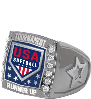 USA Softball Runner Up Rings