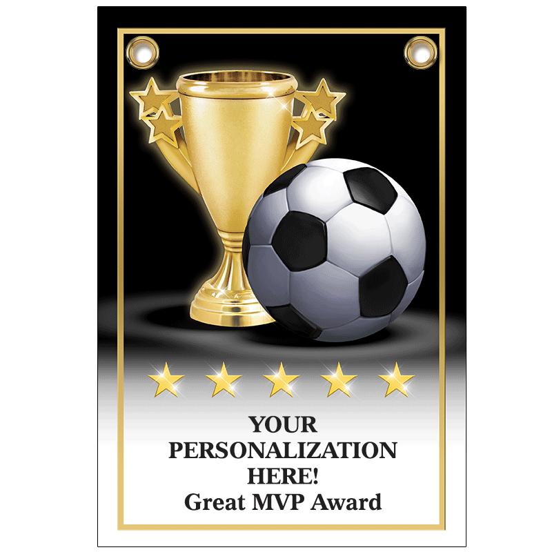 7.5" x 11" SOCCER BANNER AWARD