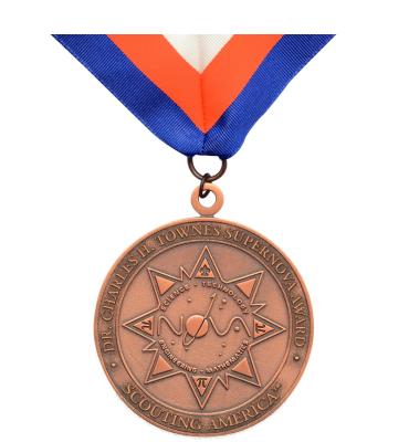 Scouting America Charles Townes Supernova Bronze Award Medal
