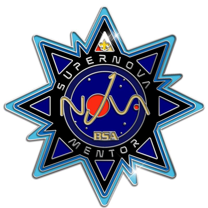 1" SUPERNOVA MENTOR PIN SILVER