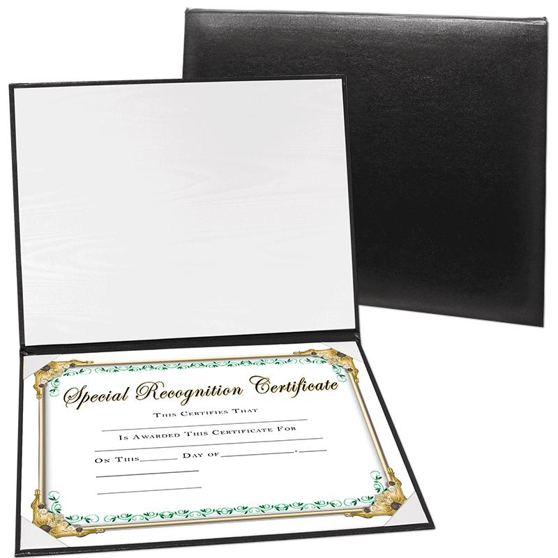 CERTIFICATE COVER - BLACK