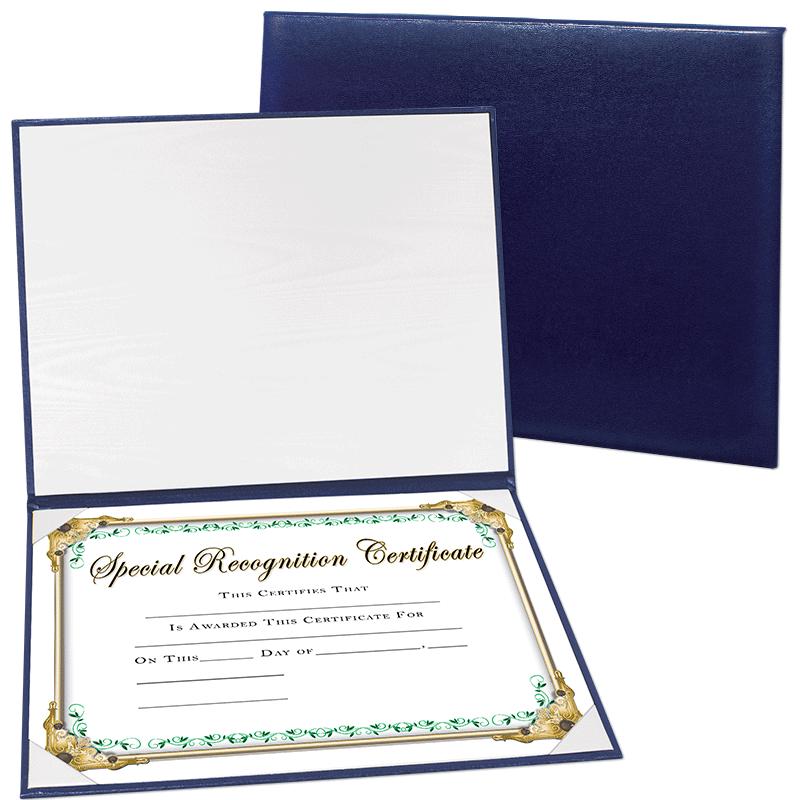 CERTIFICATE COVER- BLUE