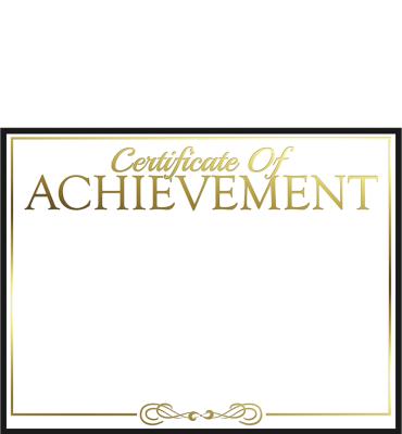Achievement Foil Certificate