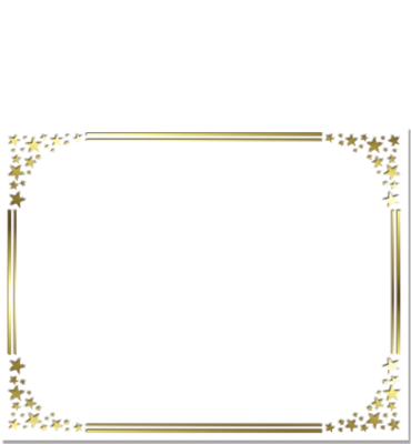 Blank Foil Certificate Paper
