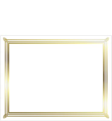 Plain Foil Certificate Paper