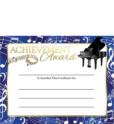 Piano Foil Certificate